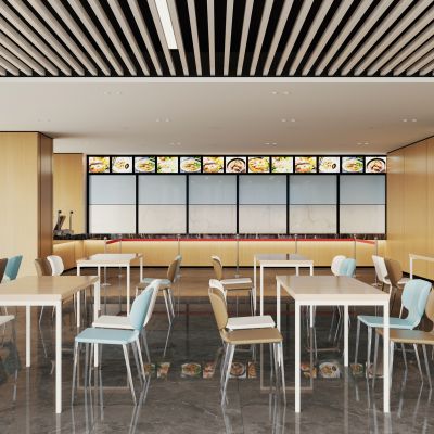 现代员工餐厅食堂快餐店
