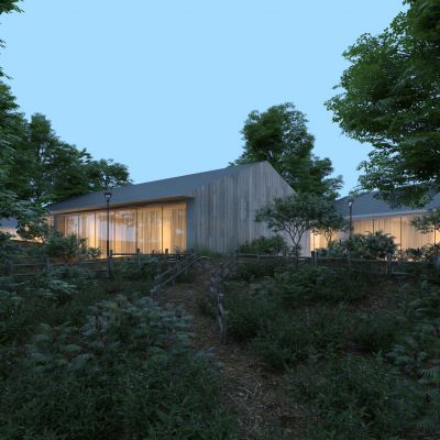 现代独栋别墅3D模型