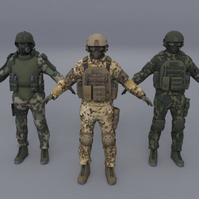 爆破防爆毒气大兵士兵部队武装人员