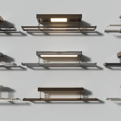 现代电动晾衣架组合3D模型