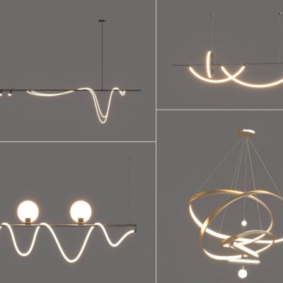 现代吊灯3D模型