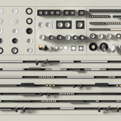 现代筒灯射灯 轨道灯 磁吸轨道灯 可调角射灯 明装灯