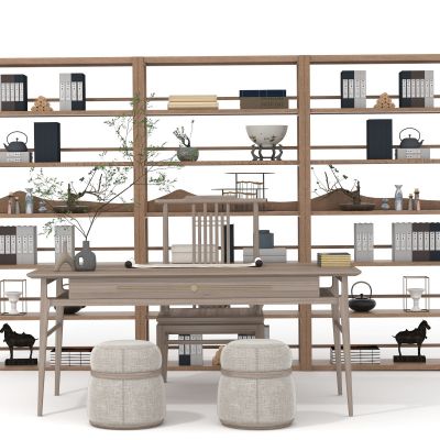 新中式茶桌组件