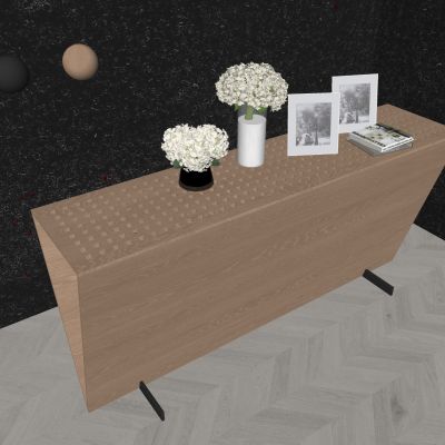 现代，原木，三角，镂空，玄关柜，装饰柜，边柜