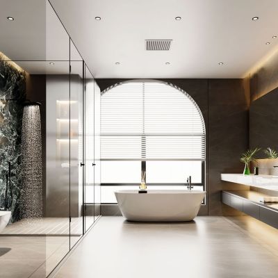 现代极简卫生间