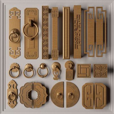 新中式金属拉手