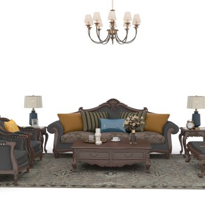 美式沙发组件