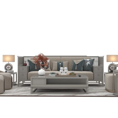 新中式沙发组件