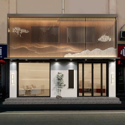 新中式茶店门头门面