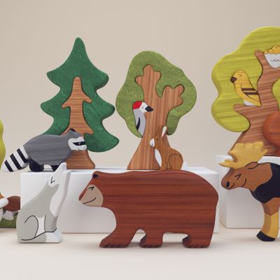 现代抽象动物陈设