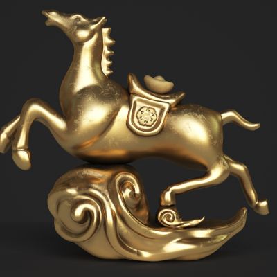 新中式奔马装饰摆件
