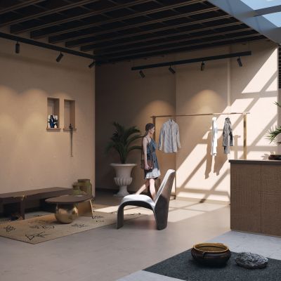 现代复古风服装店