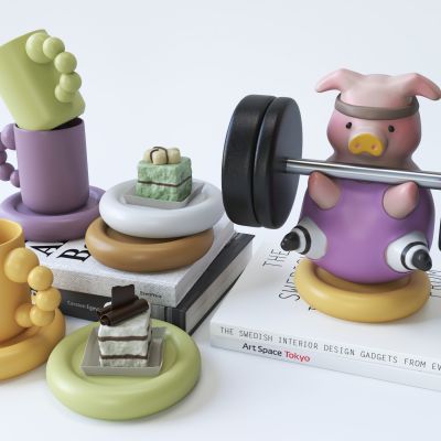 现代时尚潮玩陈设