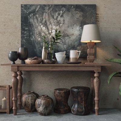 民宿中式风格边柜