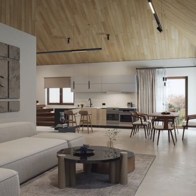 现代北欧极简客餐厅