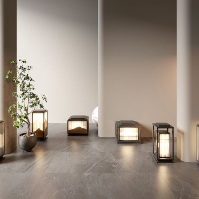 新中式景观灯 现代户外灯 草坪灯 草地路灯 花园室外 庭院灯 创意景观灯 柱头灯