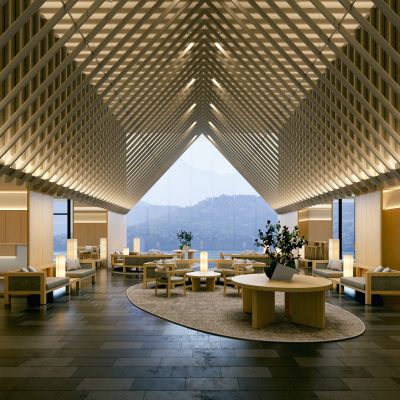 现代时尚酒店大堂