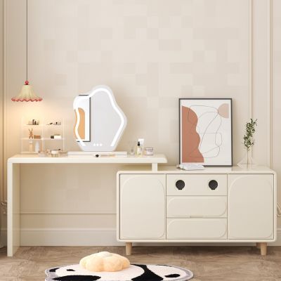 现代奶油梳妆台
