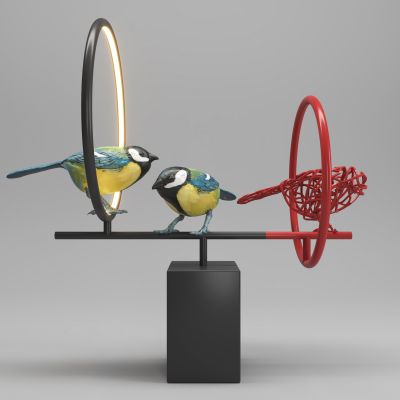 现代新中式雕塑摆件