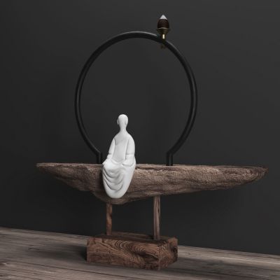 现代新中式端景陈设