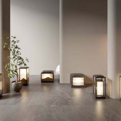 新中式景观灯 现代户外灯 草坪灯 草地路灯 花园室外 庭院灯 创意景观灯 柱头灯