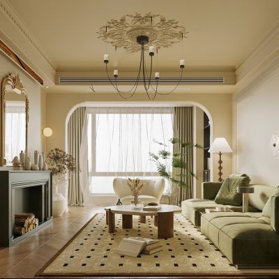 法式家居客厅