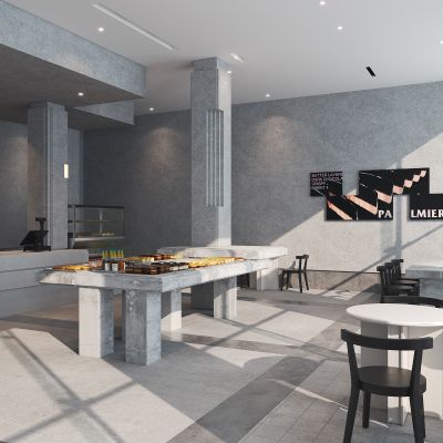 现代工业风咖啡厅