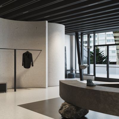 现代工业风高端服装店