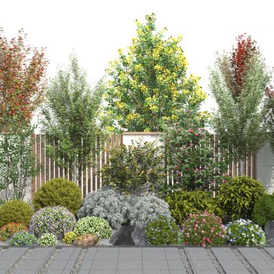 灌木球 球形植物 灌木丛 球形绿植 树木 植物堆 植物组合