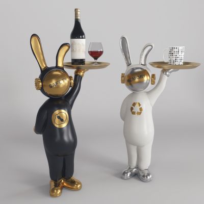 现代卡通雕塑陈设