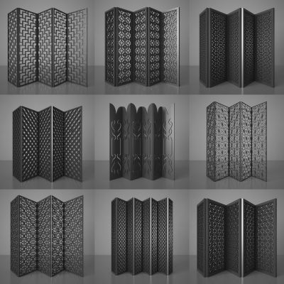 新中式屏风 隔断