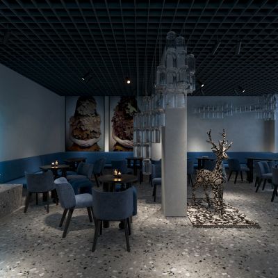 现代工业风咖啡店