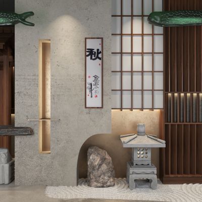 现代日式商业陈设景观