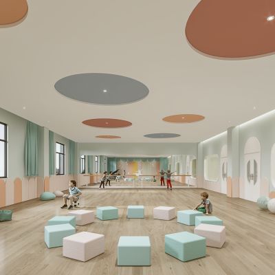 现代幼儿园舞蹈室