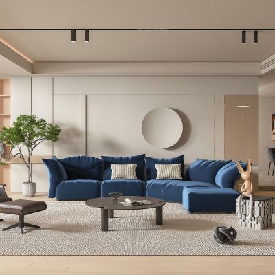 现代奶油风客厅