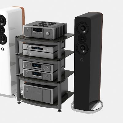 现代音响 喇叭 录像机