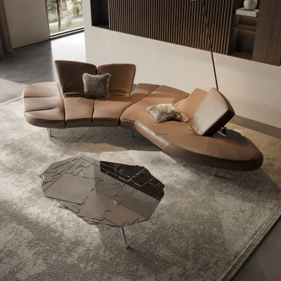 dra现代沙发茶几组合