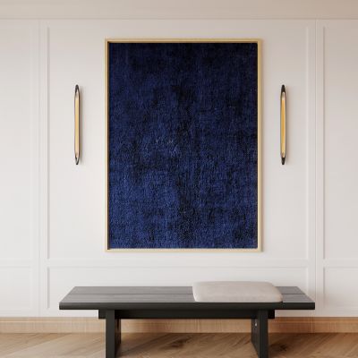 侘寂，暗蓝色，肌理，装饰画