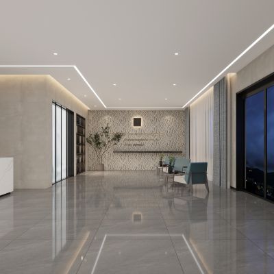 现代企业公司大厅