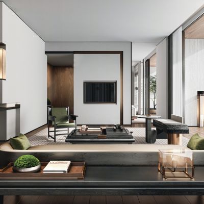 新中式家居客厅