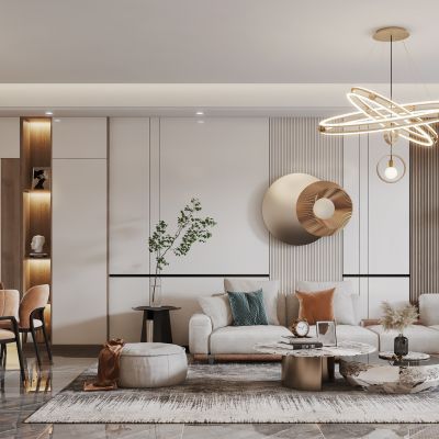 现代家居客餐厅