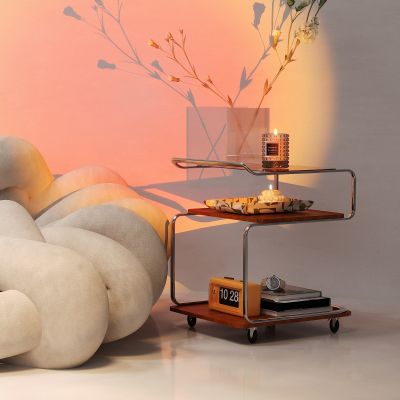 现代边几_小推车_