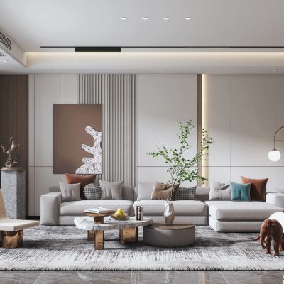 现代家居客厅沙发组合