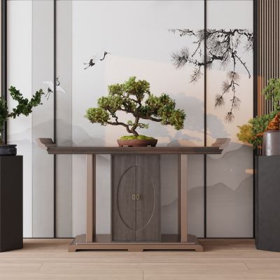 新中式端景条案