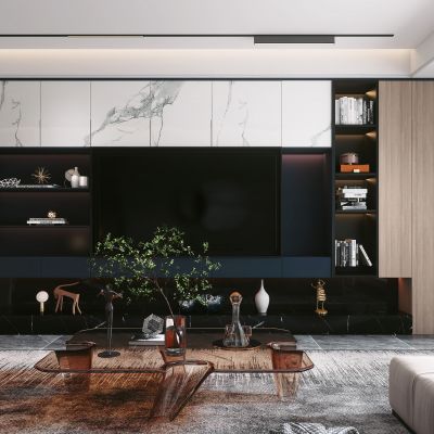 现代家居客厅沙发组合