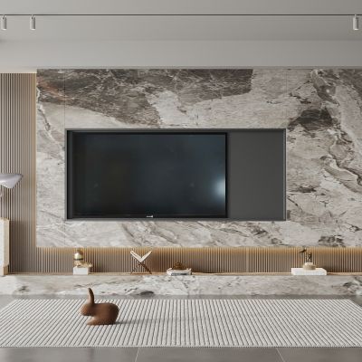现代电视背景墙