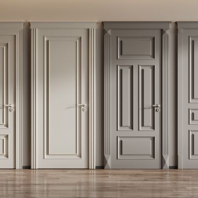 简欧平开门 单开门