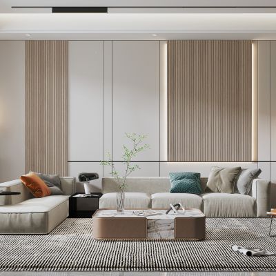 现代家居客厅沙发组合