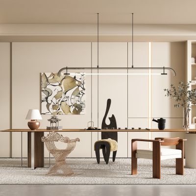 中古风书房茶室