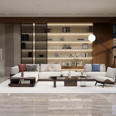 日式民宿客厅 接待厅 接待室 会客室